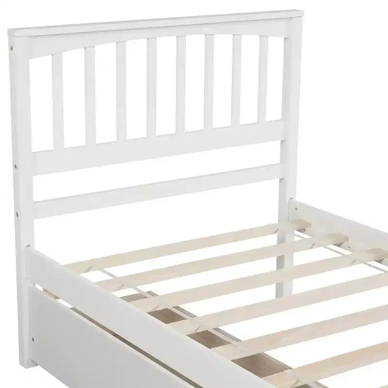 Luxystar Letto a piattaforma per materasso singolo con 2 cassetti per camera da letto e camera degli ospiti