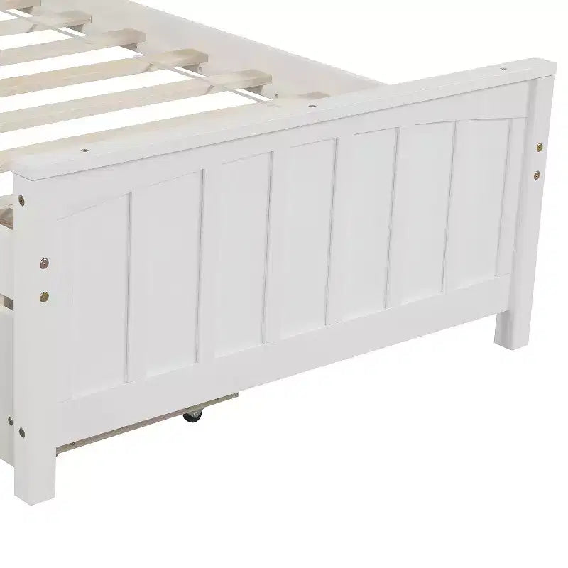 Luxystar Letto a piattaforma per materasso singolo con 2 cassetti per camera da letto e camera degli ospiti