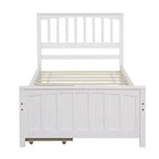 Luxystar Letto a piattaforma per materasso singolo con 2 cassetti per camera da letto e camera degli ospiti
