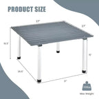 Tavolo da Picnic Pieghevole Gymax per 4-6 Persone Tavolo da Campeggio Avvolgibile in Legno con Borsa per il Trasporto Tavolo da Terra Portatile Leggero per Barbecue in Giardino
