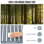 Tavolo da Picnic Pieghevole Gymax per 4-6 Persone Tavolo da Campeggio Avvolgibile in Legno con Borsa per il Trasporto Tavolo da Terra Portatile Leggero per Barbecue in Giardino
