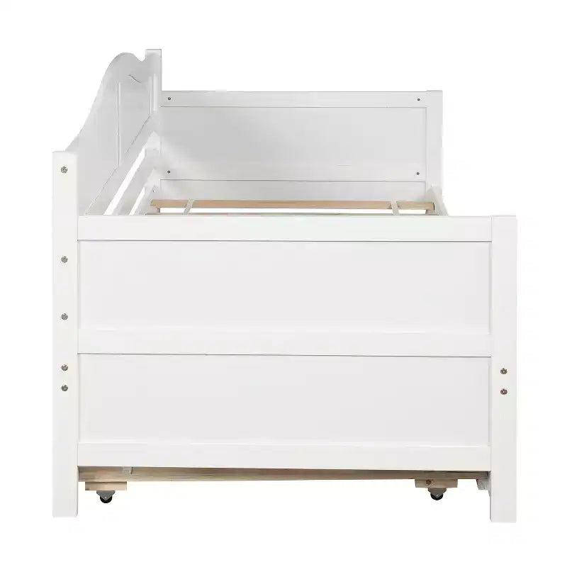 Luxystar Letto a Giorno in Legno con Letto Estraibile Facile da Aprire per Camera da Letto e Soggiorno