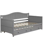 Luxystar Letto a Giorno in Legno con Letto Estraibile Facile da Aprire per Camera da Letto e Soggiorno
