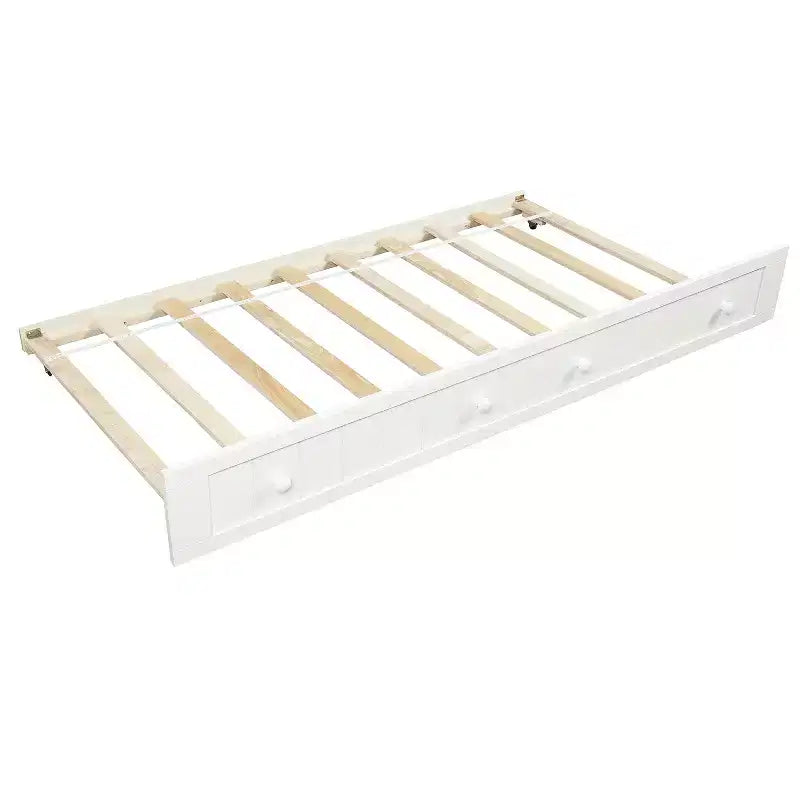 Luxystar Letto a Giorno in Legno con Letto Estraibile Facile da Aprire per Camera da Letto e Soggiorno
