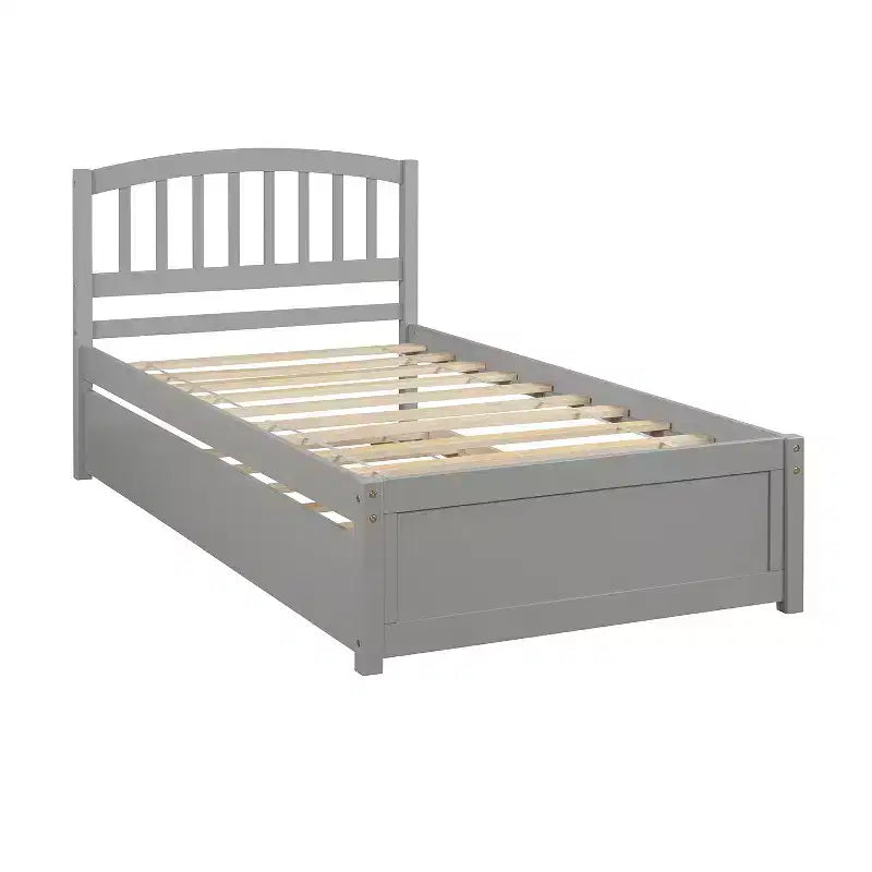 Letto a piattaforma singolo Luxystar con letto estraibile per appartamento e camera degli ospiti