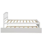 Letto a piattaforma singolo Luxystar con letto estraibile per appartamento e camera degli ospiti