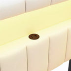 Divano Letto Singolo Imbottito con 2 Cassetti, Struttura con Contenitore, Testiera a L, Porte USB e LED