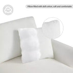 Divano Sezionale Moderno Oversize EHMKNP - Divano di Lusso a L con 5 Posti e Chaise Longue Rivestito in Ciniglia