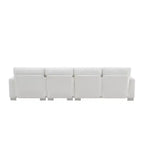 Divano Sezionale Moderno Oversize EHMKNP - Divano di Lusso a L con 5 Posti e Chaise Longue Rivestito in Ciniglia