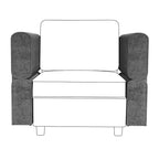 Modular Sectional Sofa,Chenille Armrest Module for Sectional Sleeper Sofa,
