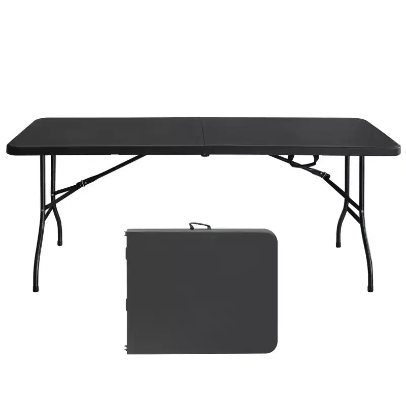 Tavolo Pieghevole in Plastica, Resistente per Interni ed Esterni Portatile con Maniglia, Blocco per Picnic, Feste, Campeggio