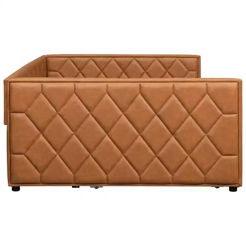 Divano letto imbottito Luxystar Full XL con letto estraibile e LED per soggiorno
