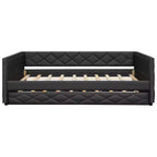Divano letto imbottito Luxystar Full XL con letto estraibile e LED per soggiorno