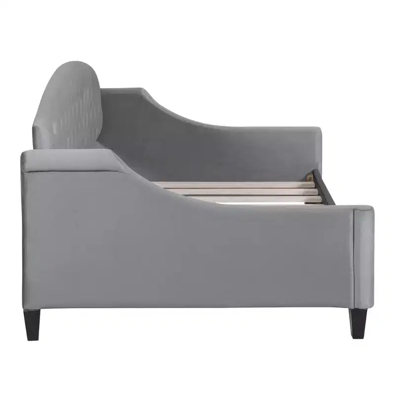 Letto a giorno matrimoniale moderno di lusso trapuntato con bottoni Luxystar per soggiorno e camera degli ospiti
