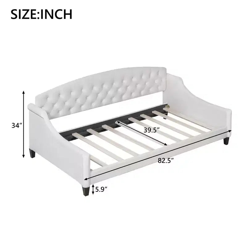 Letto a giorno matrimoniale moderno di lusso trapuntato con bottoni Luxystar per soggiorno e camera degli ospiti