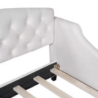 Letto a giorno matrimoniale moderno di lusso trapuntato con bottoni Luxystar per soggiorno e camera degli ospiti