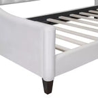 Letto a giorno matrimoniale moderno di lusso trapuntato con bottoni Luxystar per soggiorno e camera degli ospiti