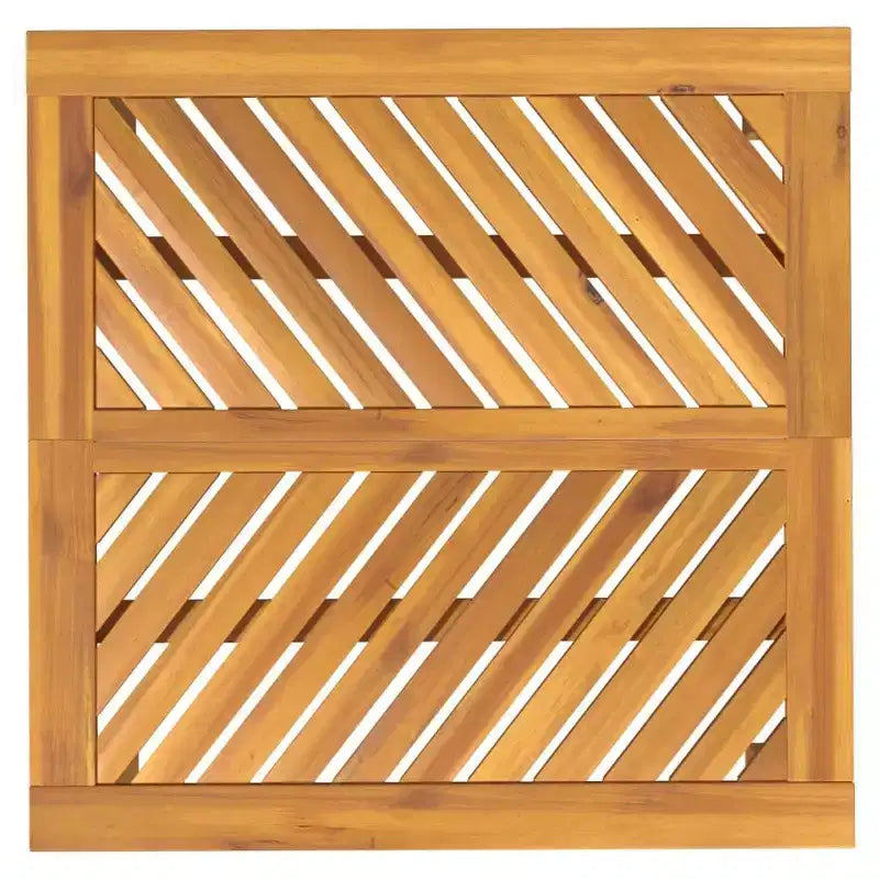 vidaXL Tavolo da Giardino Marrone in Legno Massello di Acacia 90x90 cm