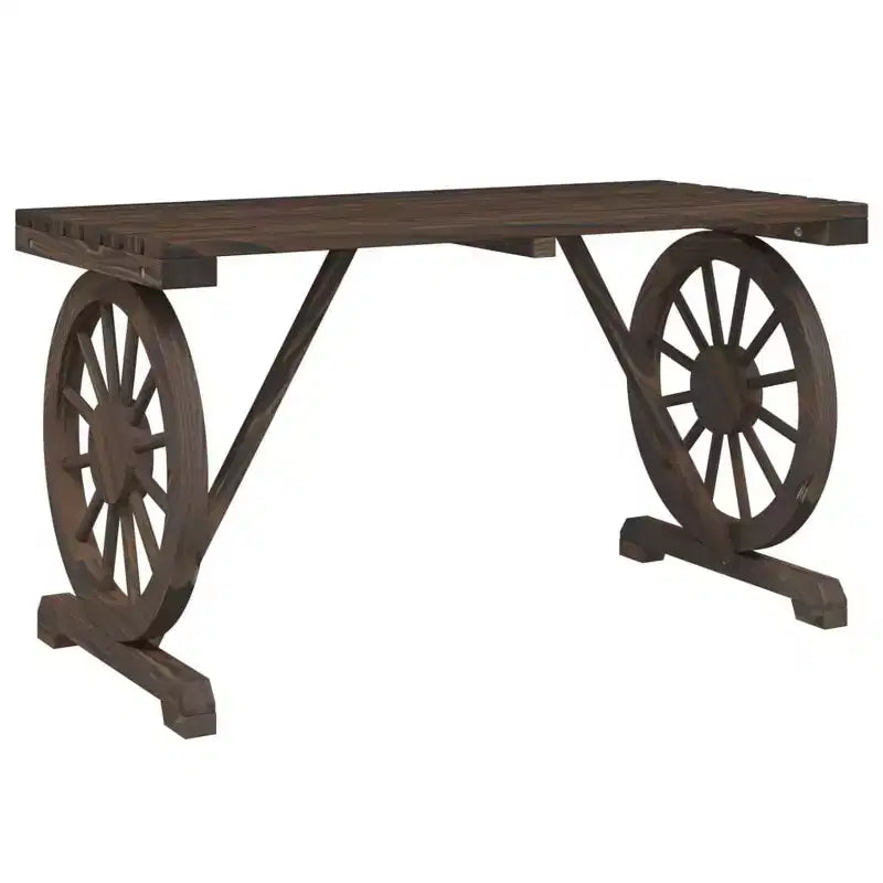 vidaXL Tavolo da giardino per esterno terrazza balcone in legno massello di abete