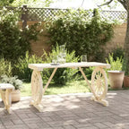 vidaXL Tavolo da giardino per esterno terrazza balcone in legno massello di abete