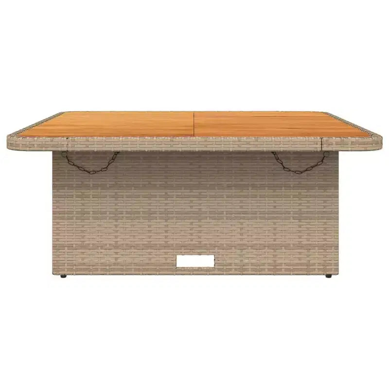 vidaXL Tavolo da giardino grigio in rattan PE regolabile in altezza