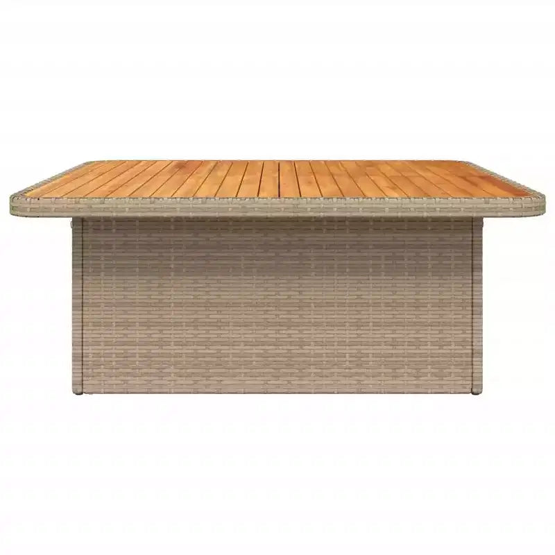 vidaXL Tavolo da giardino grigio in rattan PE regolabile in altezza