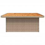 vidaXL Tavolo da giardino grigio in rattan PE regolabile in altezza