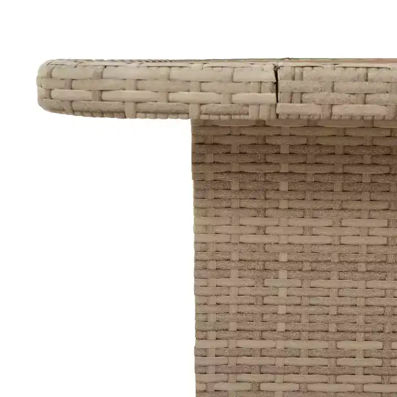 vidaXL Tavolo da giardino grigio in rattan PE regolabile in altezza
