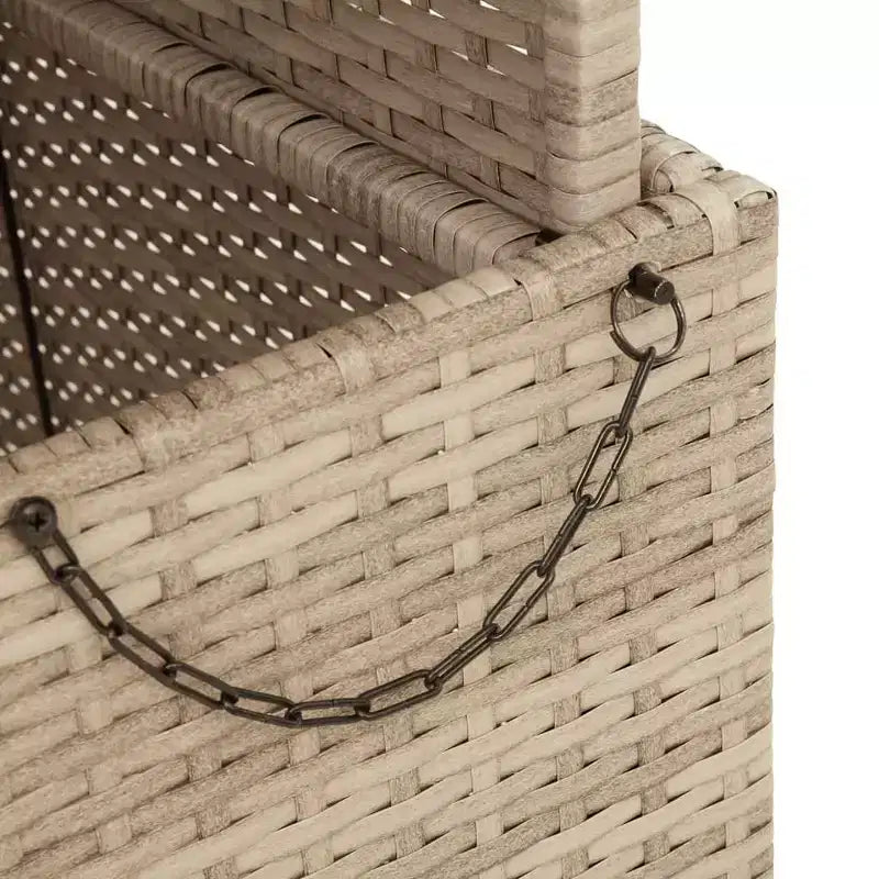 vidaXL Tavolo da giardino grigio in rattan PE regolabile in altezza