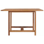 vidaXL Tavolo da Pranzo da Esterno Tavolo da Giardino con Foro per Ombrellone in Legno Massello di Teak