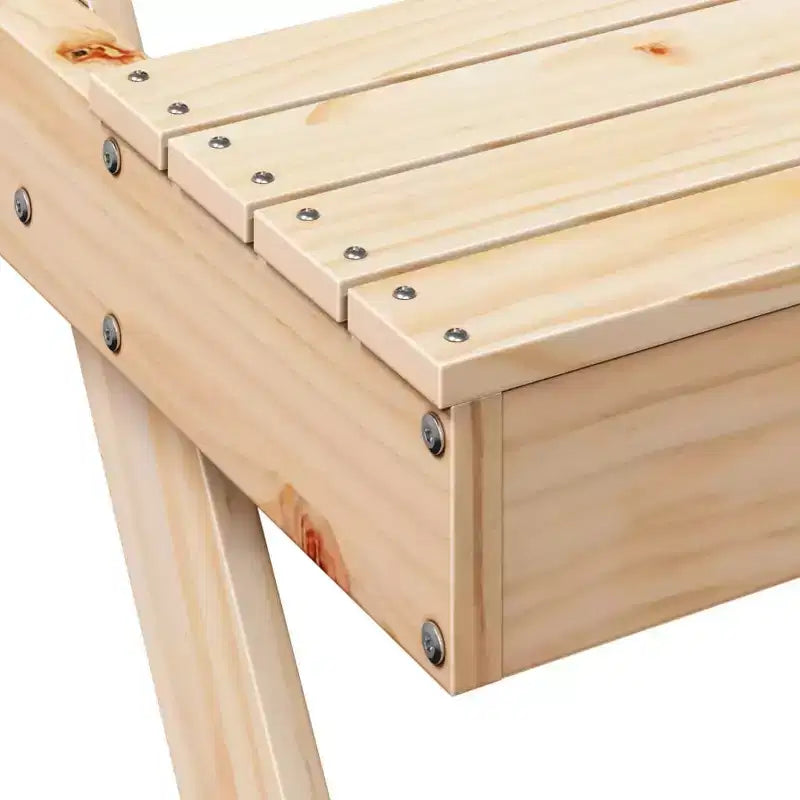 vidaXL Tavolo da Picnic Rettangolare con Panchina, Panca, Terrazzo, Arredo da Esterni, Legno