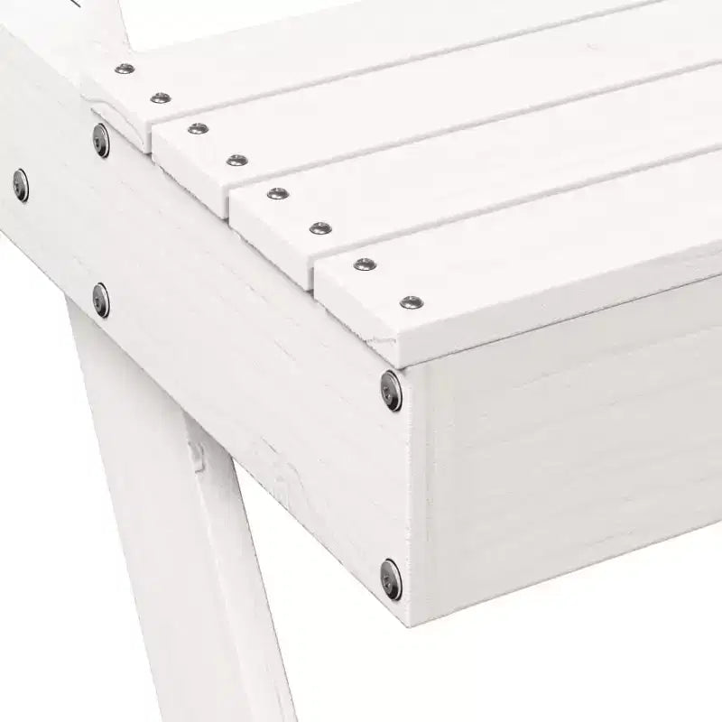vidaXL Tavolo da Picnic Rettangolare con Panchina, Panca, Terrazzo, Arredo da Esterni, Legno