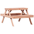 vidaXL Tavolo da Picnic Rettangolare con Panchina, Panca, Terrazzo, Arredo da Esterni, Legno