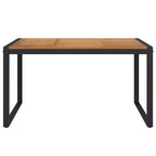 vidaXL Tavolo da giardino Legno naturale e nero