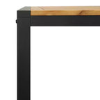 vidaXL Tavolo da giardino Legno naturale e nero