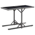 vidaXL Tavolo da Pranzo da Esterno in Rattan PE con Piano in Vetro