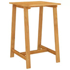 vidaXL Garden Bar Table Natural Wood Brown Solid Acacia Wood