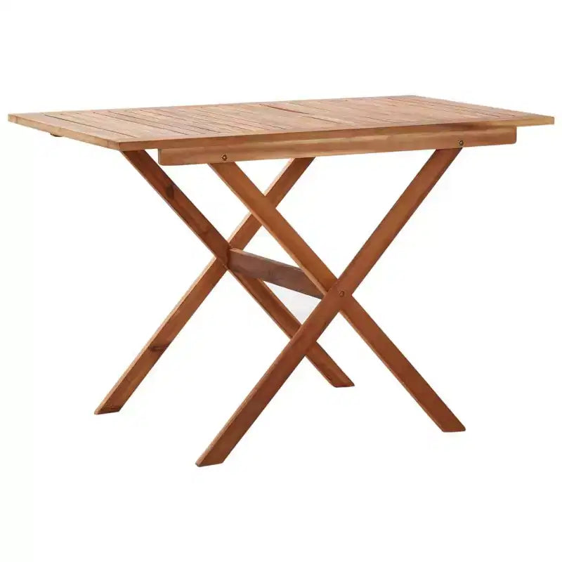 vidaXL Patio Table 43.3x26.4x29.1 Solid Acacia Wood