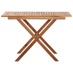 vidaXL Tavolo da Giardino 110x67x74 cm in Massello di Acacia