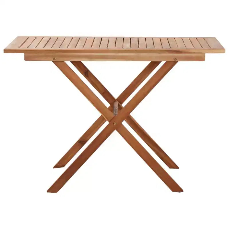 vidaXL Tavolo da Giardino 110x67x74 cm in Massello di Acacia