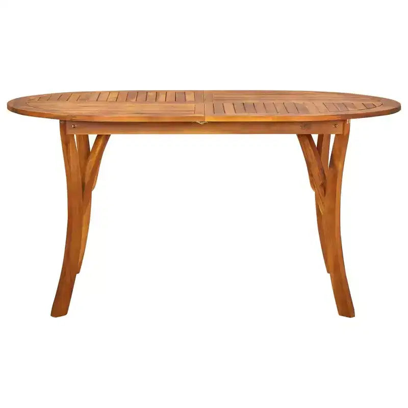 vidaXL Tavolo da Pranzo da Esterno Tavolo da Patio Mobili da Giardino/Portico in Solido Legno di Acacia