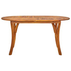 vidaXL Tavolo da Pranzo da Esterno Tavolo da Patio Mobili da Giardino/Portico in Solido Legno di Acacia