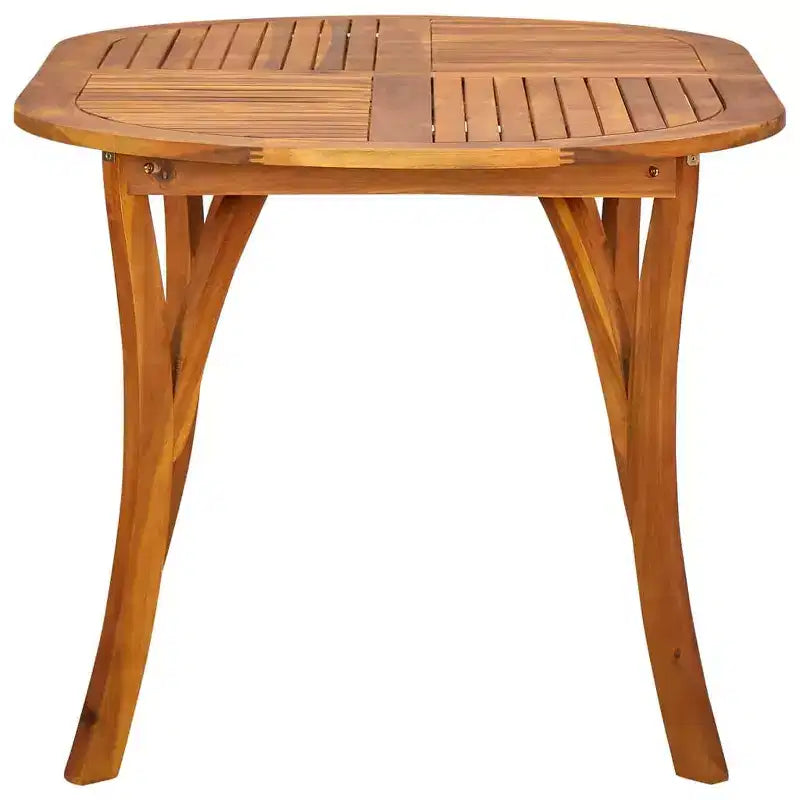 vidaXL Tavolo da Pranzo da Esterno Tavolo da Patio Mobili da Giardino/Portico in Solido Legno di Acacia