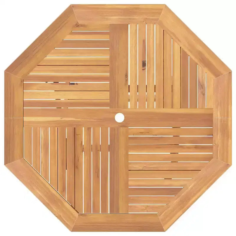 vidaXL Tavolo da giardino marrone in legno massello di teak di medie dimensioni pieghevole
