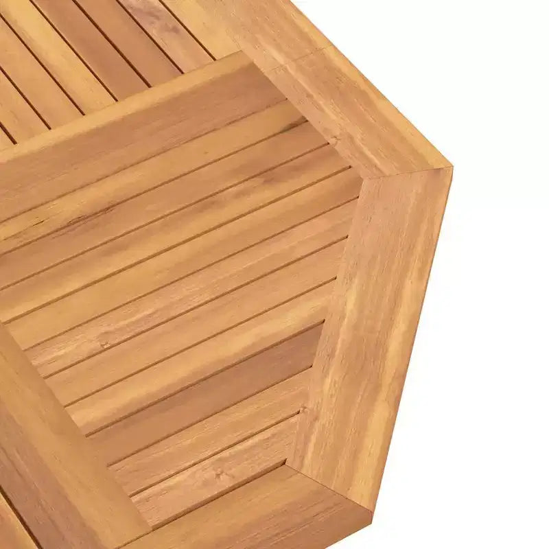 vidaXL Tavolo da giardino marrone in legno massello di teak di medie dimensioni pieghevole