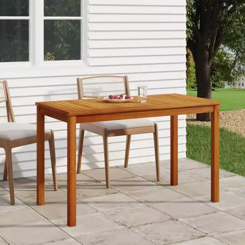 vidaXL Tavolo da giardino 110x55x67 cm in massello di acacia
