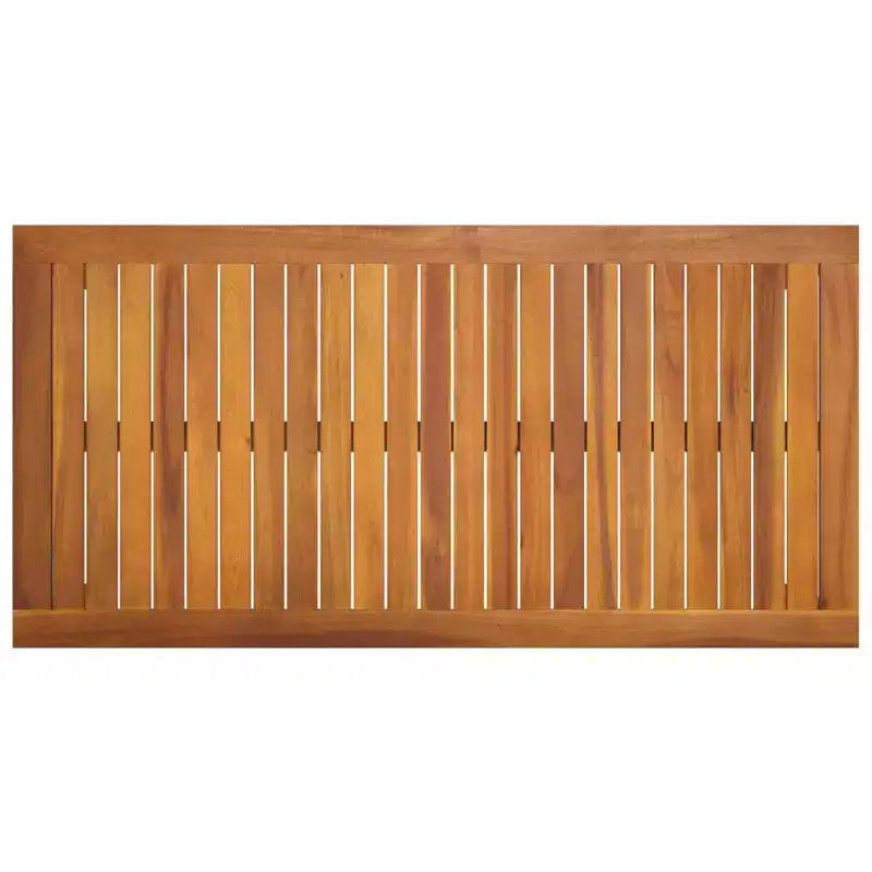 vidaXL Tavolo da giardino 110x55x67 cm in massello di acacia