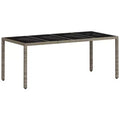 vidaXL Garden Table Set of 4 Light Grey