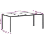 vidaXL Set di 4 Tavoli da Giardino Grigio Chiaro