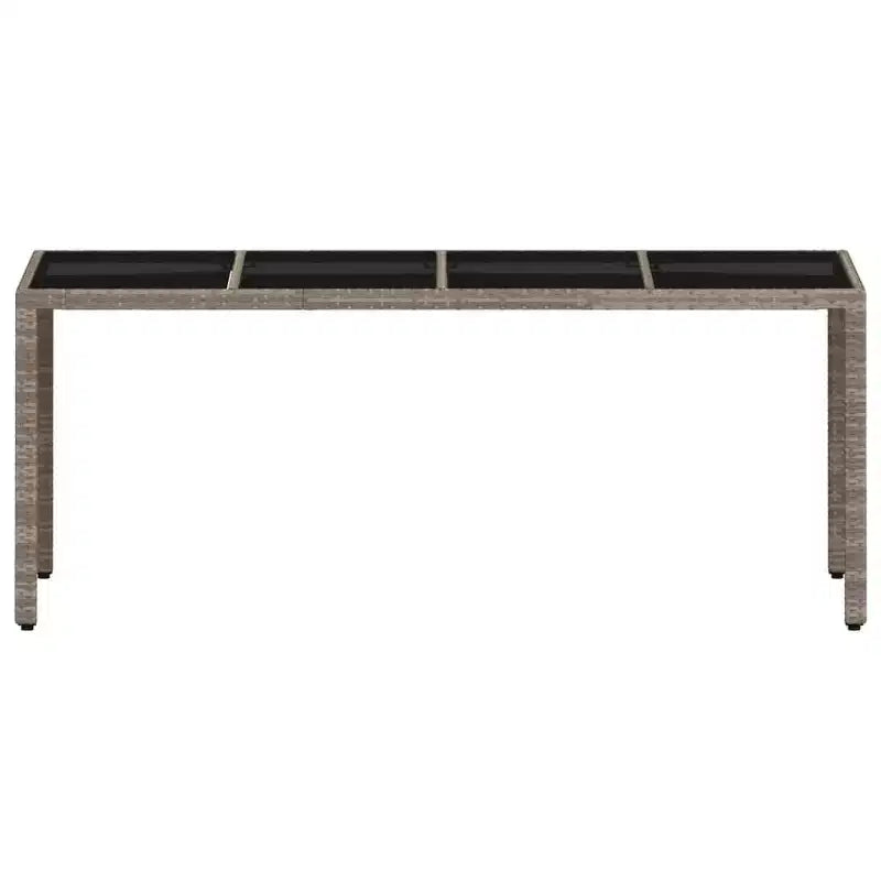 vidaXL Set di 4 Tavoli da Giardino Grigio Chiaro